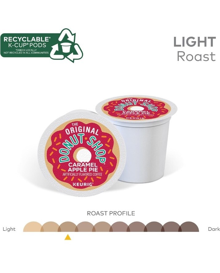 Donut Shop Caramel Apple Pie Keurig Coffee Kcups 24 Pack Size eBay