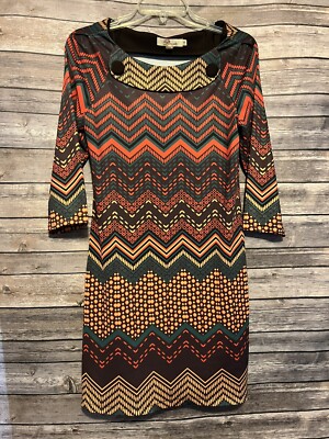 ARYEH for Anthropologie 3/4 sleeve Dress Multicolor Womens Size