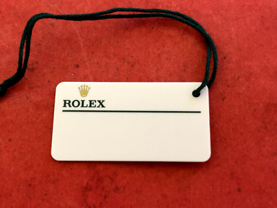 100% Authentic Rolex New Style White Hang Tag (112)