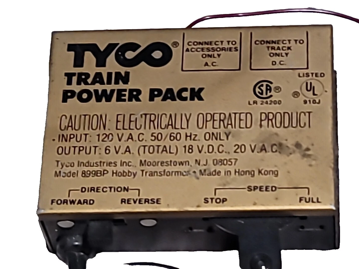 Acero Prensado TYCO transformadores de trenes y Modelismo Ferroviario