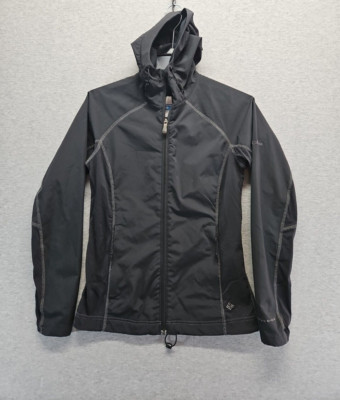 Columbia Womans Black Omni-shield Full Zip Jacket Size Small (1s7)