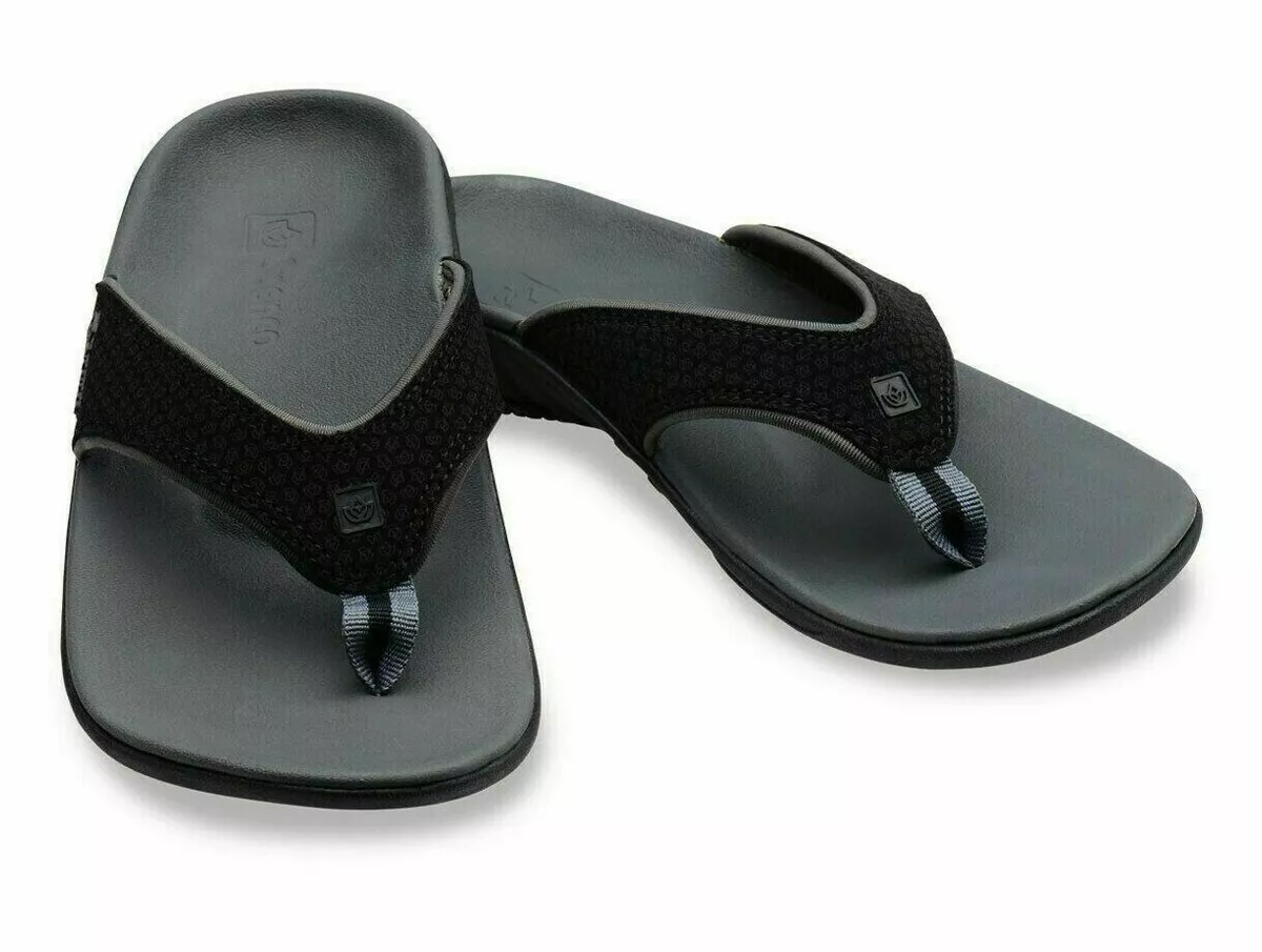 Spenco Kholo Men s Orthotic Slide Sandals Carbon pewter 11 Medium US