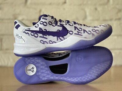 Nike Kobe 8 Protro Court Purple White FQ3549-100 Men Sz 11.5 Los