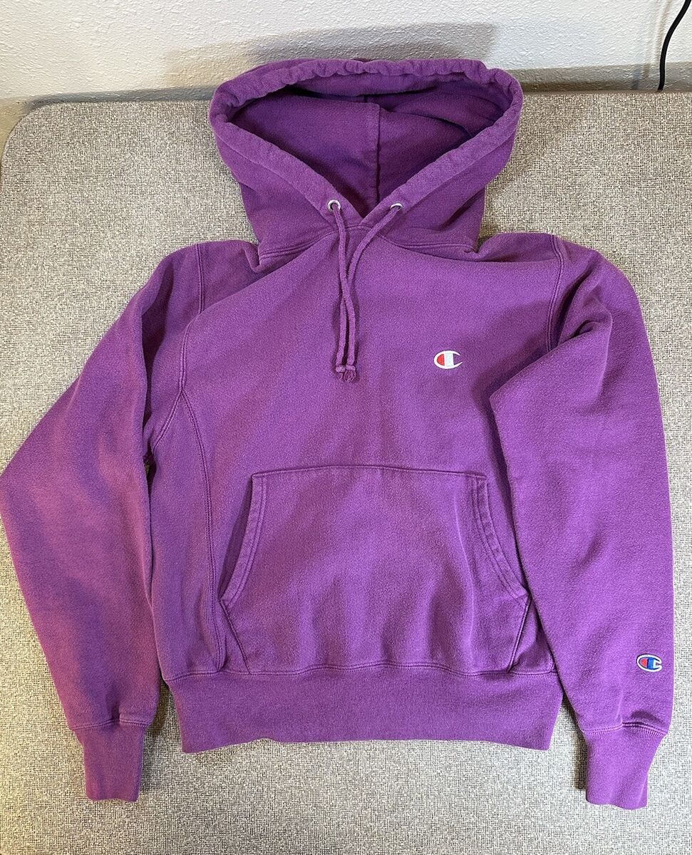 Champion Reverse Weave Sweat Unisex S Purple Pullover Hoodie Champion Reverse Weave Sweat Unisex S Purple Pullover Hoodie