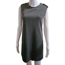 Banana Republic Factory black and gray circles shift dress