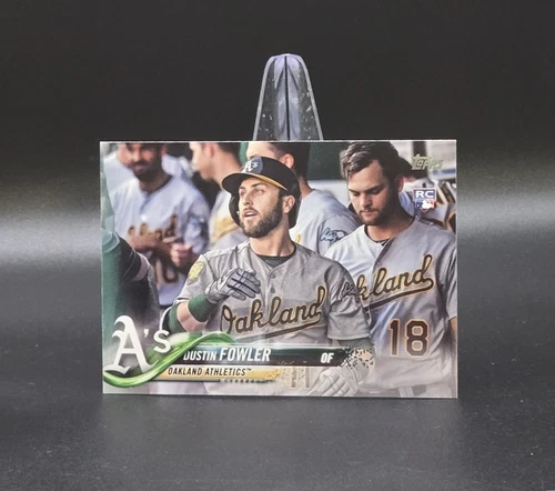 2018 Topps Update DUSTIN FOWLER Image Variation SP Rookie Card US95 Oakland A's