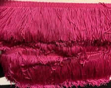 3" FUCHSIA CHAINETTE FRINGE TRIM 11 YARDS FLAPPER COSTUME