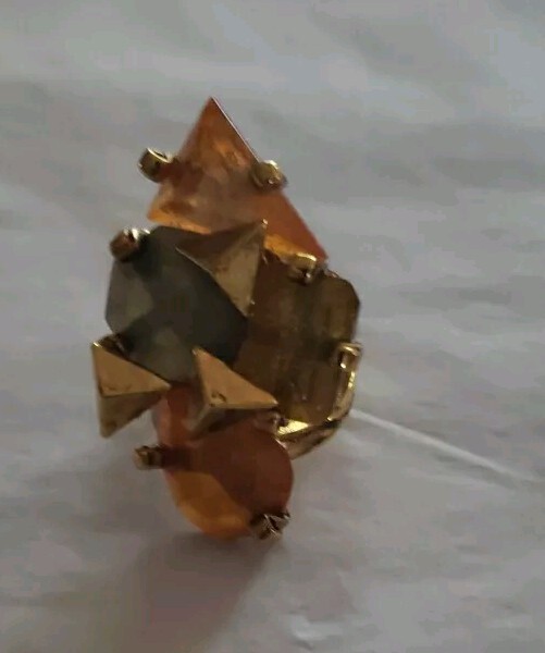 Erickson Beamon Rocks Statement Ring Size 7 - image 1