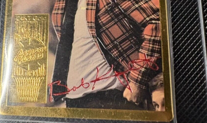 BOB KNIGHT 24KT GOLD 1994 1995 ACTION PACKED HOF HALL OF FAME 12G - Image 2 of 4