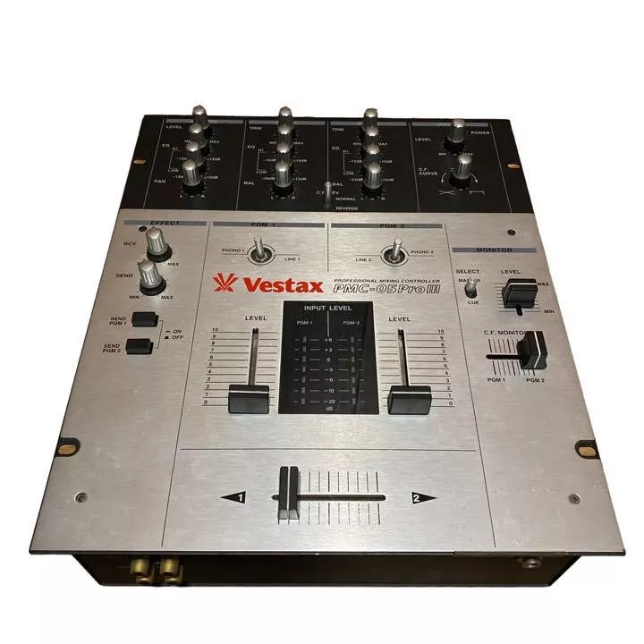 Vestax PMC-05 ProⅢ DJ Mixer Professional Mixing Controller Silver