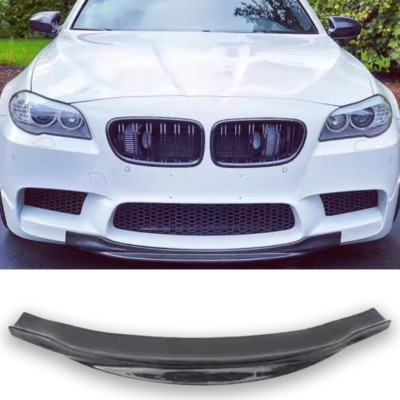 Carbon Fiber R Style Front Bumper Lip Spoiler Splitter for BMW F10 5-Series M5