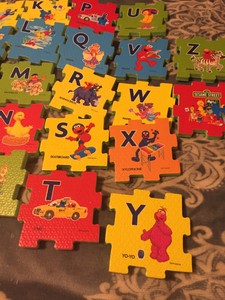sesame street alphabet foam floor puzzle