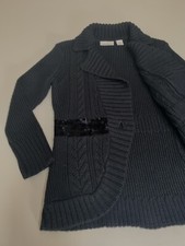 DKNY JEANS Single Button Acrylic Jacket Size M