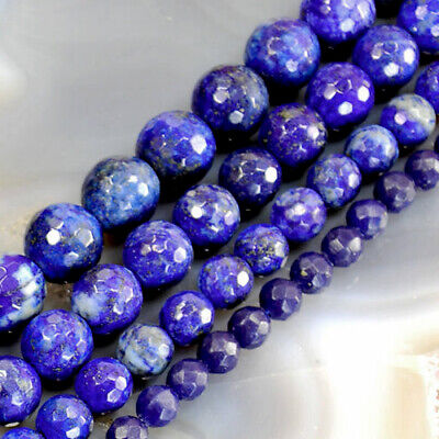 Natural Gemstone Stone Lapis Lazuli  Round Loose Spacer Beads 4/6/8/10mm