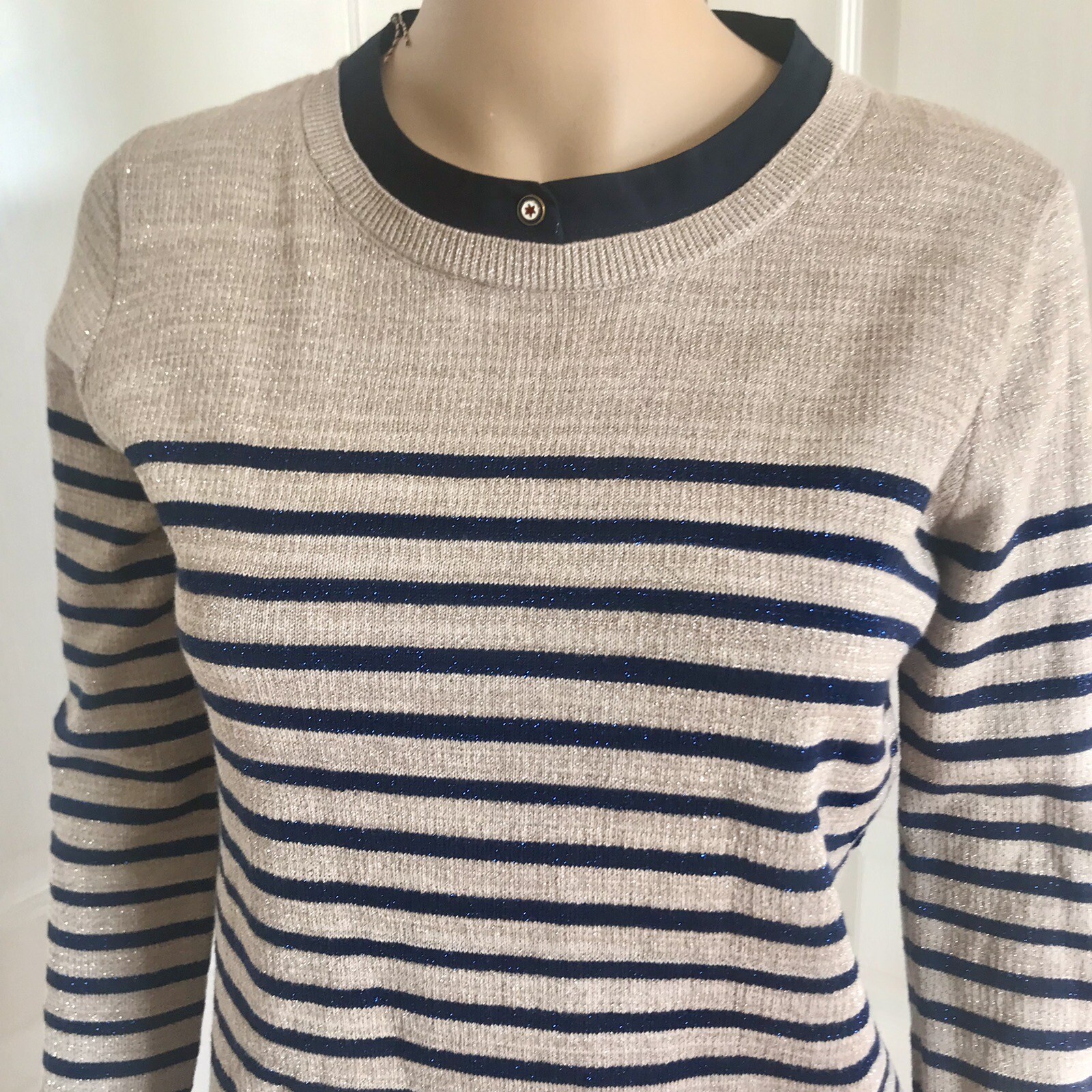 NWT Rare Scotch R’Belle Girls Stripe Shirt Sweater Dress Size 14 Retails $125 image 2