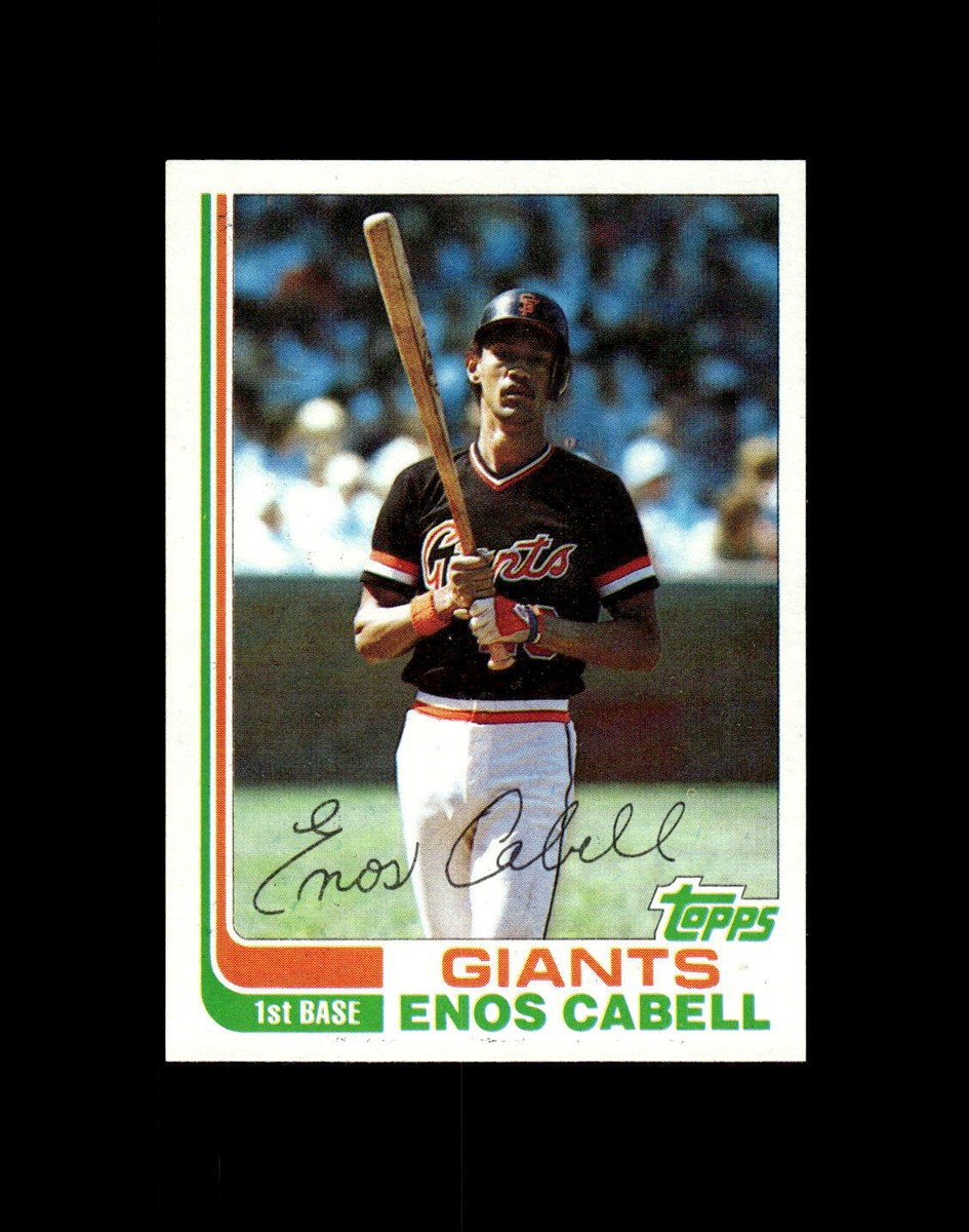 San Francisco Giants Enos Cabell #627 Topps Baseball Near Mint or