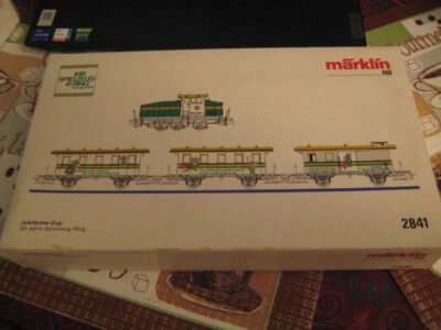 Marklin HO 2841 DB 20 Years of the Mouse Train Set with Diesel Lok w/3 cars LNIB