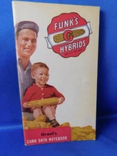 CORN DATA NOTEBOOK FUNK'S HYBRID ADVERTISING 1947 GRANT & SON COTTAM ONTARIO