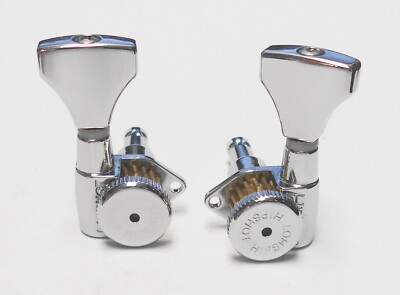 Hipshot Guitar Tuners (3+3) Grip-Lock Open Upgrade Kit Chrome - OPEN BOX
