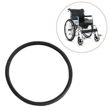 Black Polyurethane Wheelchair Replacement Tire 20 22 24''x1 3/8'' Easy Install