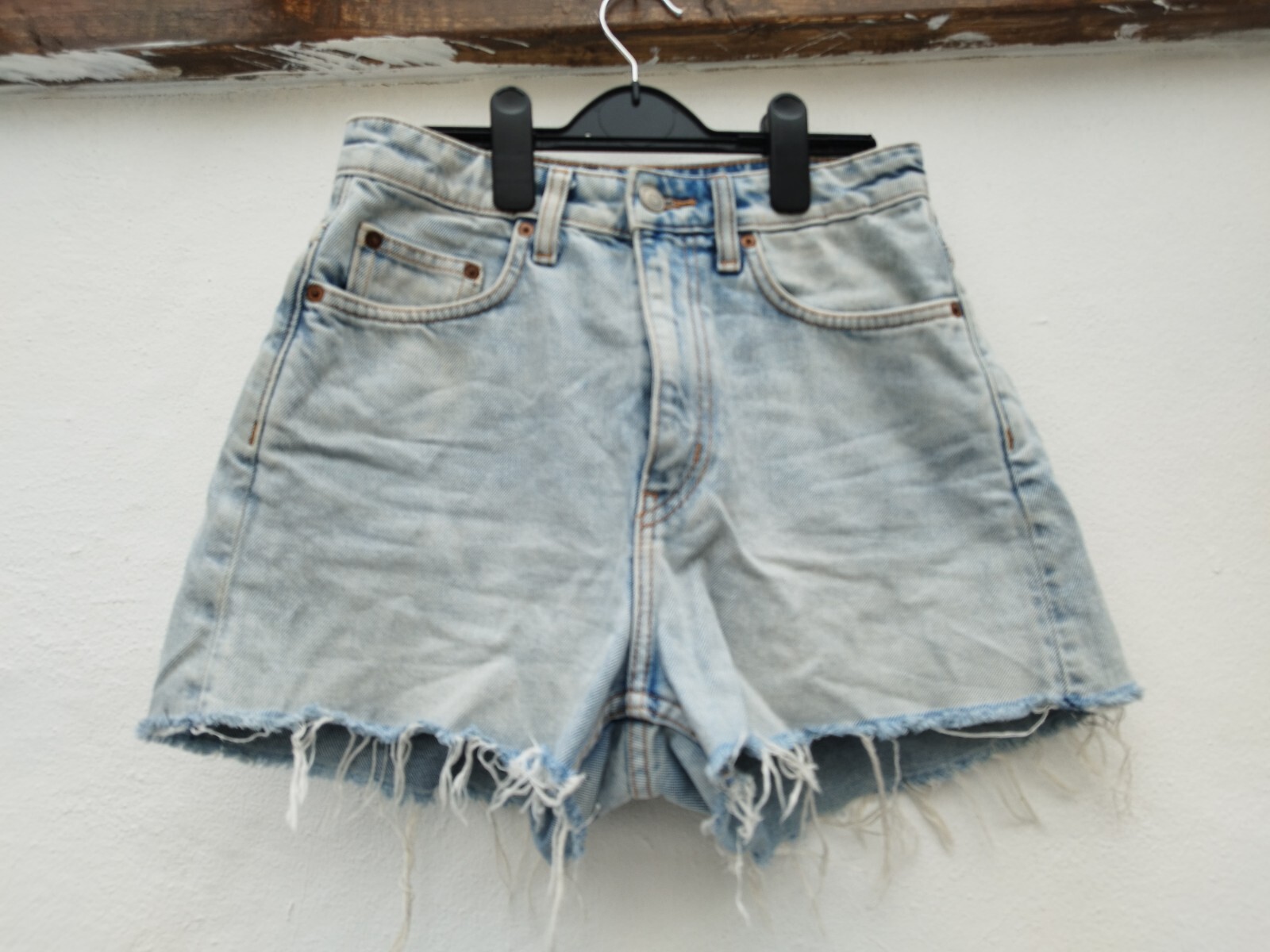 FILA Weekday Rowe pantaloncino alto in denim blu taglia 8 EU 36 donna