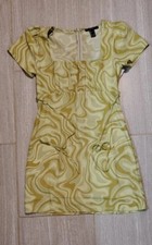 Forever 21 knee Dress short sleeves size small color green