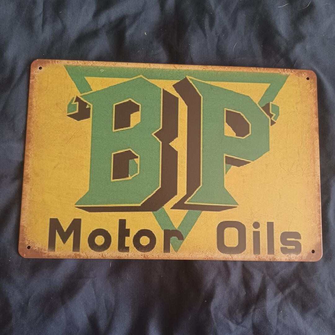 8"X12" Metal Sign Man Cave Wall Art Garage Bar Oil Gas Station BP Moto ...