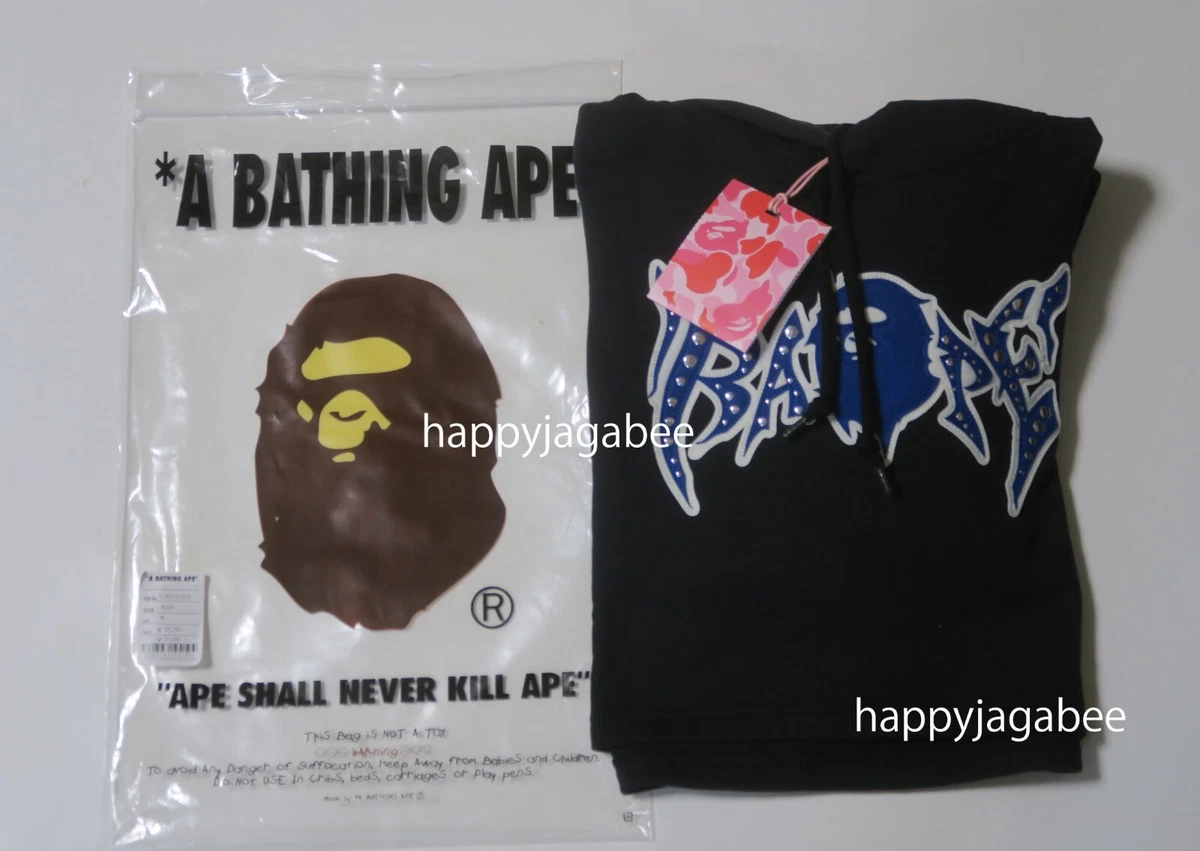 A BATHNIG APE Ladiesu0026#039; BAPE GRAFFITI STUDDED CROPPED HOODIE 2colors New  | eBay