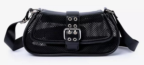 Skinnydip London Black Mesh Shoulder Bag Black Silver
