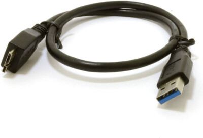 USB DATA TRANSFER CABLE CORD FOR TRANSCEND TS750GSJ25M3 STOREJET EXTERNAL HDD