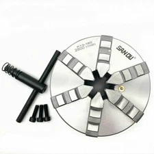 K13 6 Jaw 160mm Self-Centering Chuck for CNC Lathe Drilling Milling Machine