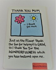 Geldbörse Größe Andenken Karte.......Danke Mama