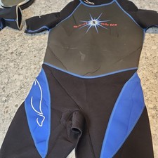 Seal Skin Shortie Wet Suit Youth M Titanium Warm to the Bone Black blue Grey