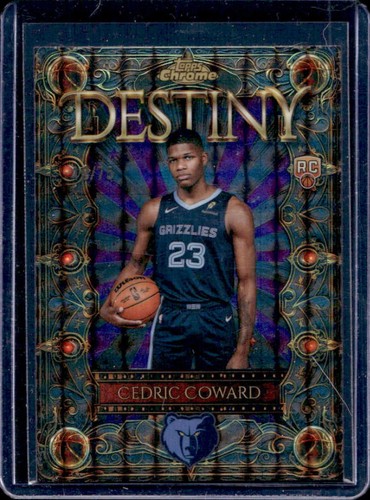 2025 Topps Chrome Cedric Coward Refractors Purple Geometric (RAW)