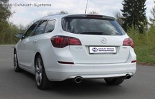  Edelstahl Duplex Racing-Komplettanlage ab Kat. Opel Astra J Sports Tourer 11