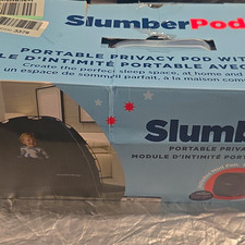SlumberPod Portable Privacy Pod Black Fits Playards Mini Cribs Toddler Cots