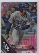 2016 Topps Chrome Pink Refractor Adrian Gonzalez #26 1s8