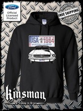 Ford Mustang Country Hoodie / Sweatshirt USA Flag 1964 Official Licensed Product