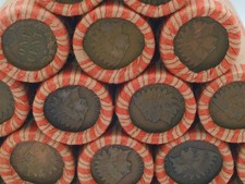 Unsearched Wheat Penny Roll w/ Indian Head Ender - Great Mix / Selection!! MC616