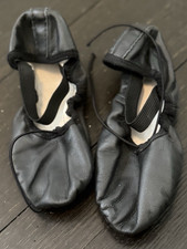 Bloch Girls Black Ballet Slippers Shoes 1.5C