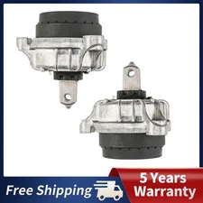 2Pcs Front LH & RH Engine Mount Set For BMW 528i xDrive 2.0L 2012 2013-2016 AWD