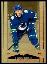 2021-22 Upper Deck Tim Hortons Gold Etchings Brock Boeser Vancouver Canucks #G-9