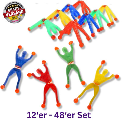 FENSTER KLETTERER  12-48 Spiderman Fensterläufer Kindergeburtstag Gag Mitgebsel