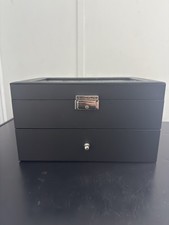 SONGMICS 20-Slot Watch Box, Watch Case With Glass Lid, 2 Layers
