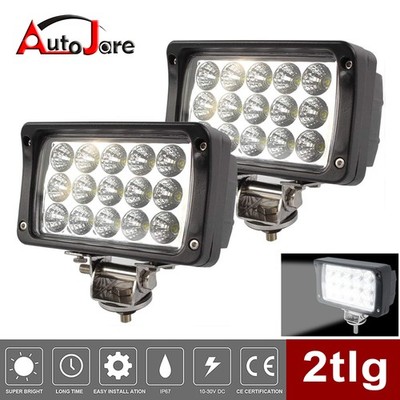 2 X 45W LED Arbeitsscheinwerfer Offroad Scheinwerfer JEEP Bagger Traktor LKW 12V