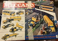 VTG Meccano Highway Vehicles Set 3 1965 Boxed Not Complete Manuals Incomplete