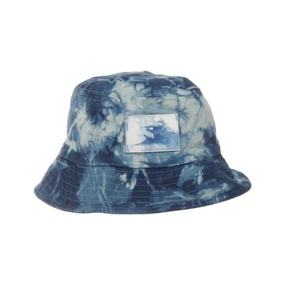 Levi Strauss & Co, Bucket hut, Größe: ONE SIZE, Baumwolle, Blau/Weiß #y2i