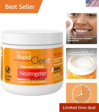 Rapid Clear Acne Face Pads - 60 Count with 2 Salicylic Acid for Smooth Skin