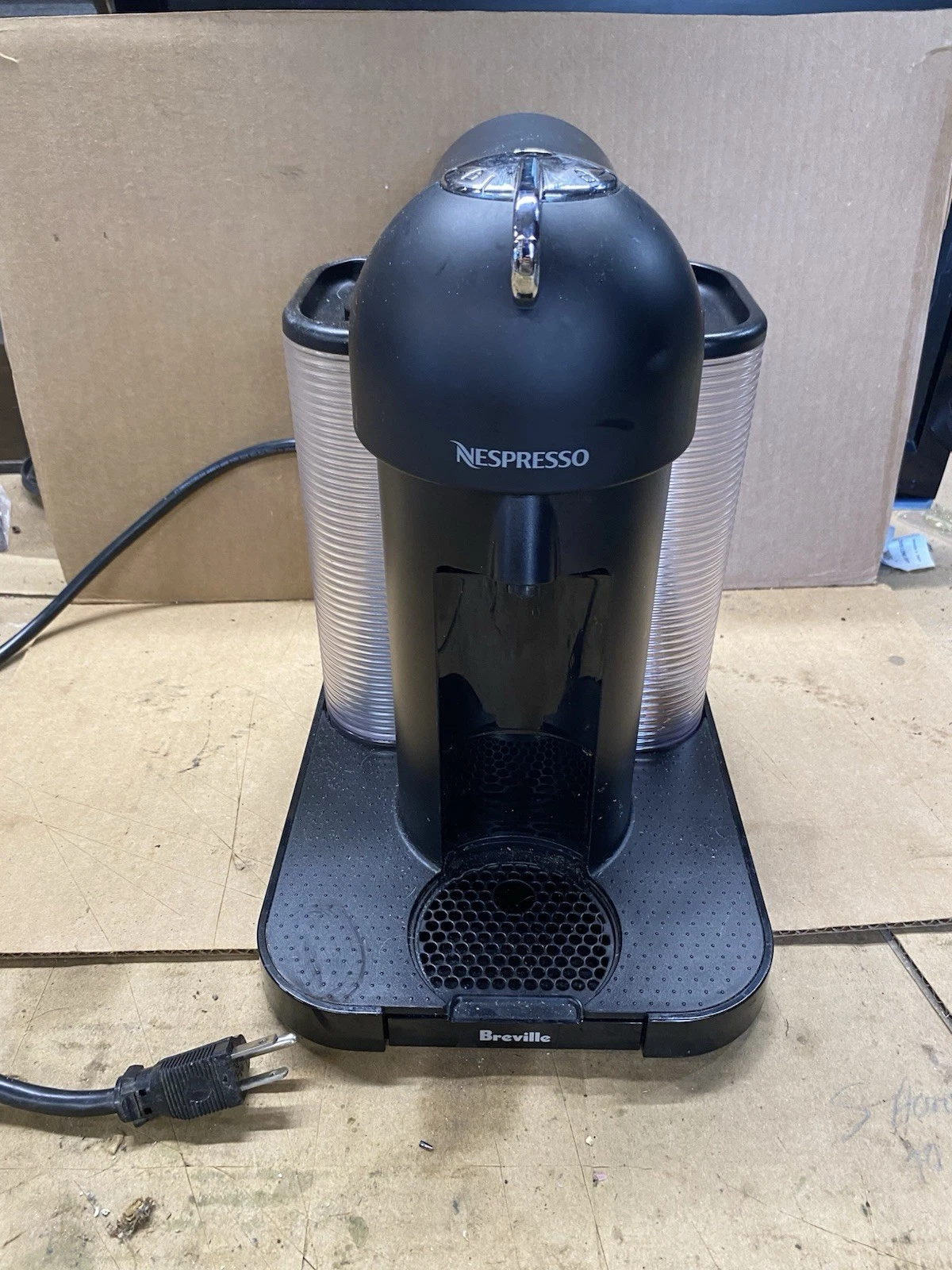 Club Nespresso Vertuo Line Type GCA1 Black Espresso Machine Tested Works Coffee