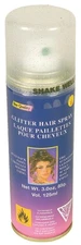 Sparkling Silver Glitter Hairspray Easy Wash Out 3Oz For Costumes Events
